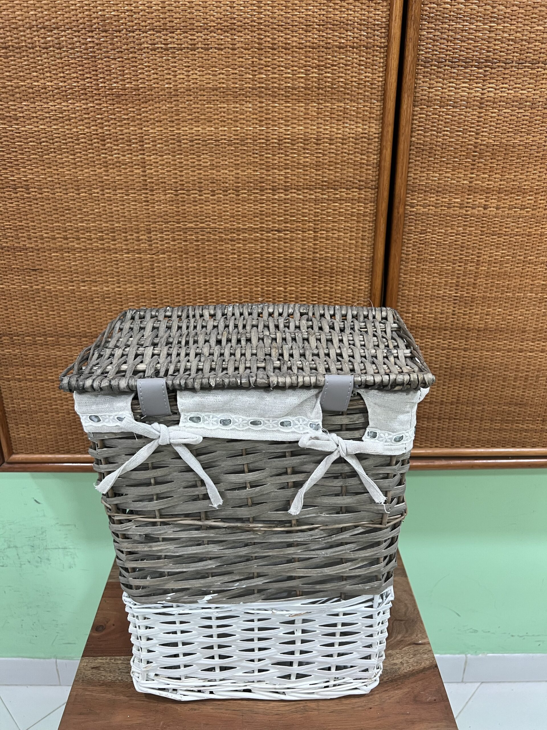 PORTABIANCHERIA VIMINI RETT. 34X23 H42 - immagine 2