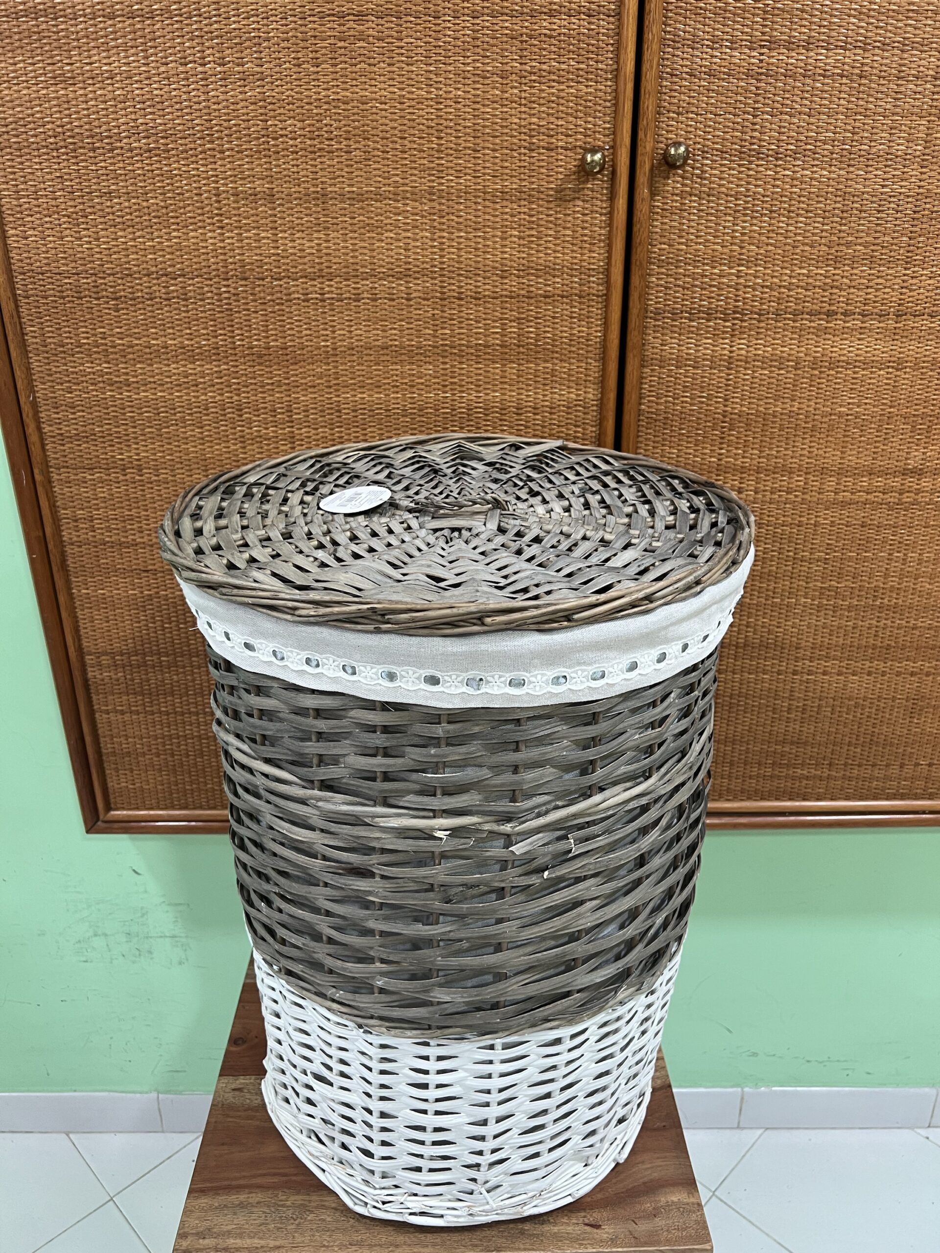PORTABIANCHERIA VIMINI OVALE 45X H58 - immagine 2