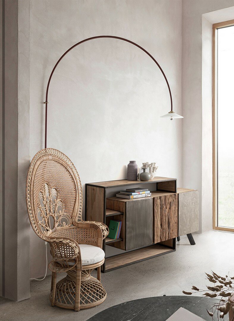 POLTRONA PEACOCK NATURALE - immagine 2