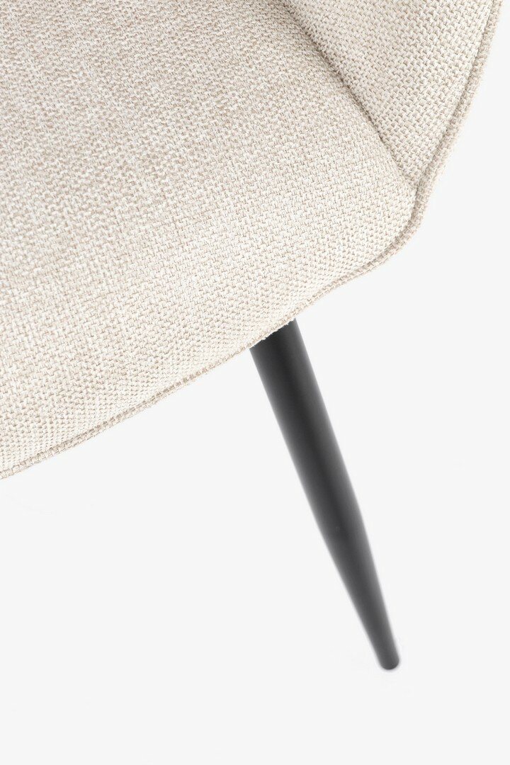SEDIA/POLTRONA CORA CON BRACC. NERO-BEIGE - immagine 2