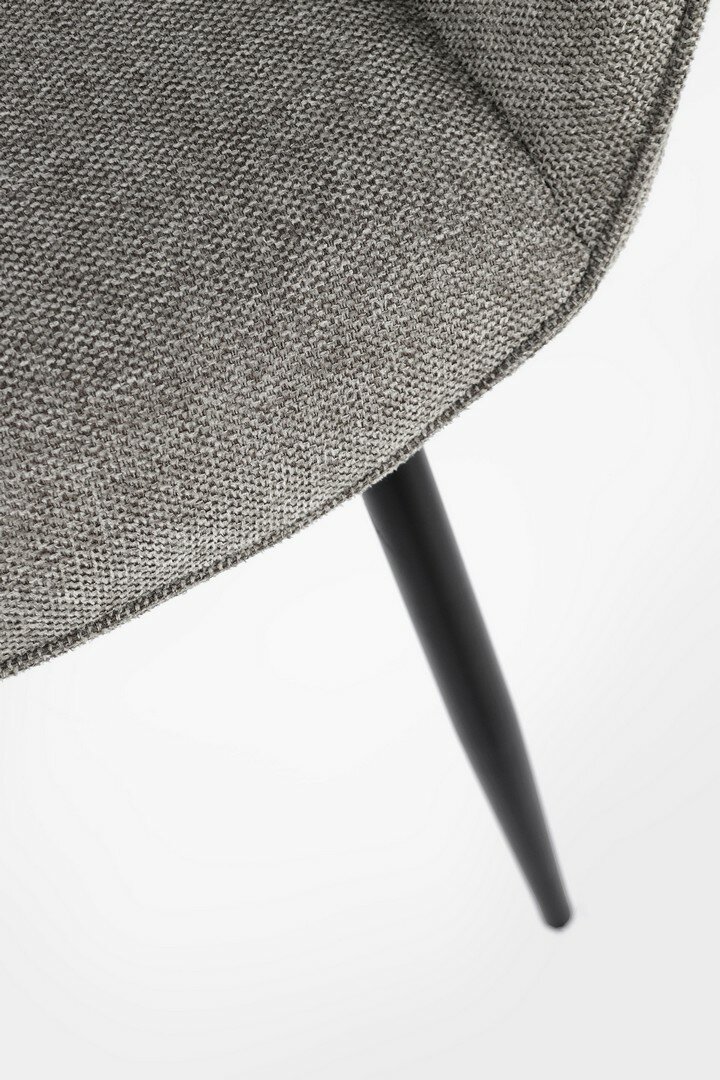 SEDIA/POLTRONA CORA CON BRACC. NERO-GRIGIO SCURO - immagine 2