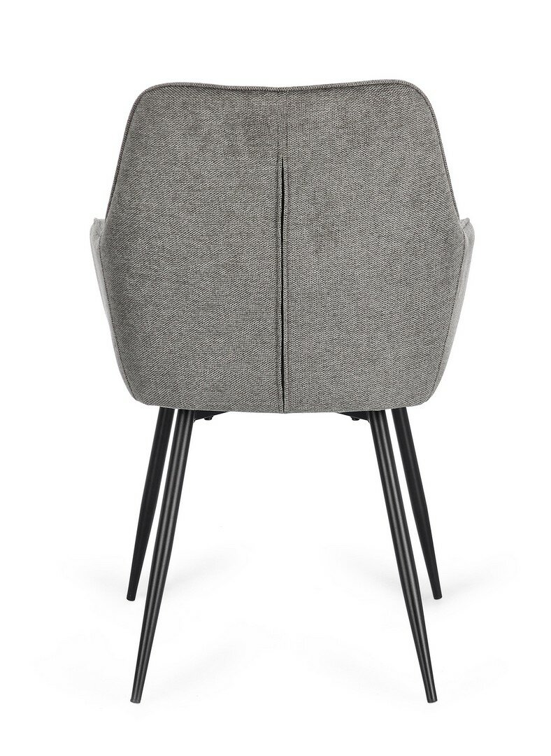 SEDIA/POLTRONA CORA CON BRACC. NERO-GRIGIO SCURO - immagine 6
