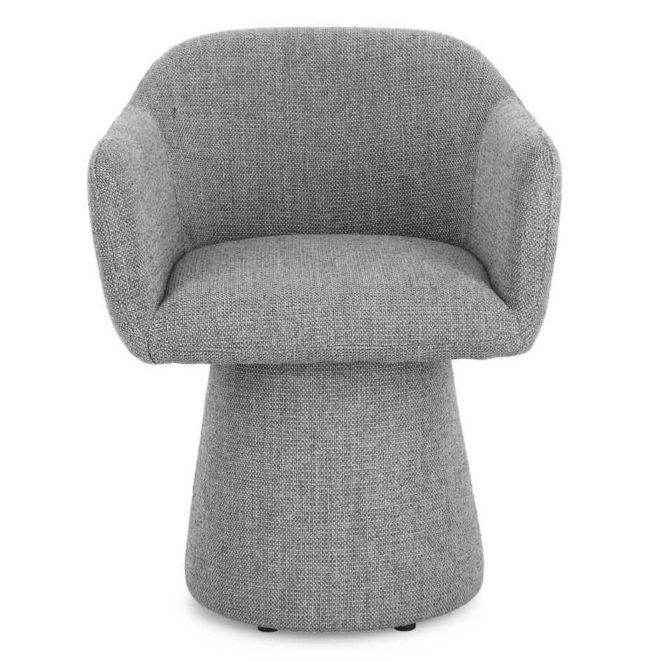 POLTRONA GIREVOLE LOTTIE GRIGIO SCURO - immagine 4
