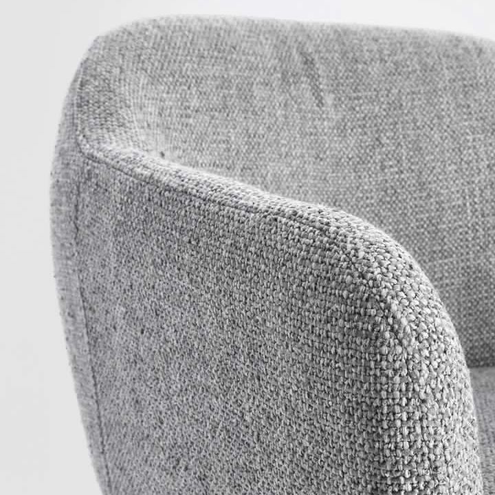 POLTRONA GIREVOLE LOTTIE GRIGIO SCURO - immagine 5