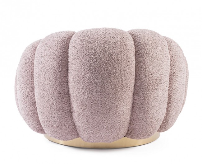 POLTRONA GIREVOLE FLOREL ROSA ANTICO - immagine 4