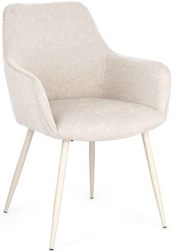 SEDIA/POLTRONA CORA CON BRACC. BEIGE-BEIGE