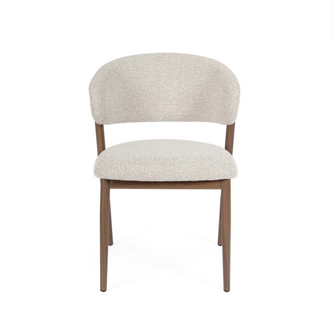 SEDIA CASSANDRA MIELE/BEIGE - immagine 3