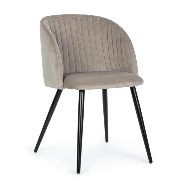 SEDIA QUEEN VELVET TORTORA