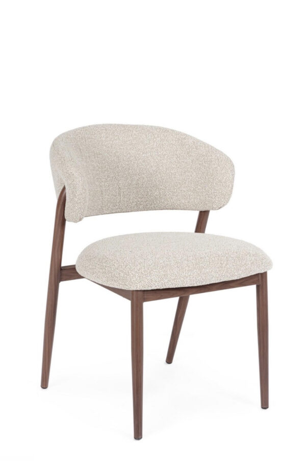 SEDIA CASSANDRA NOCE/BEIGE